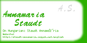 annamaria staudt business card